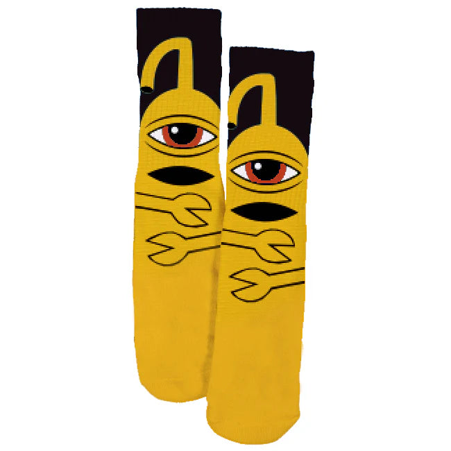 Toy Machine Sect Hug Sock (Yellow)