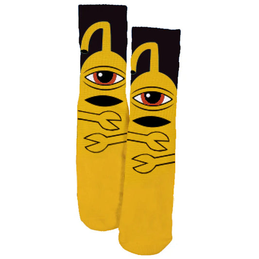 Toy Machine Sect Hug Sock (Yellow)