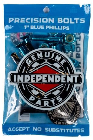 Independent Hardware 1" Blue Phillips Head