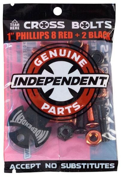 Independent Hardware 1" All Red Phillips Head