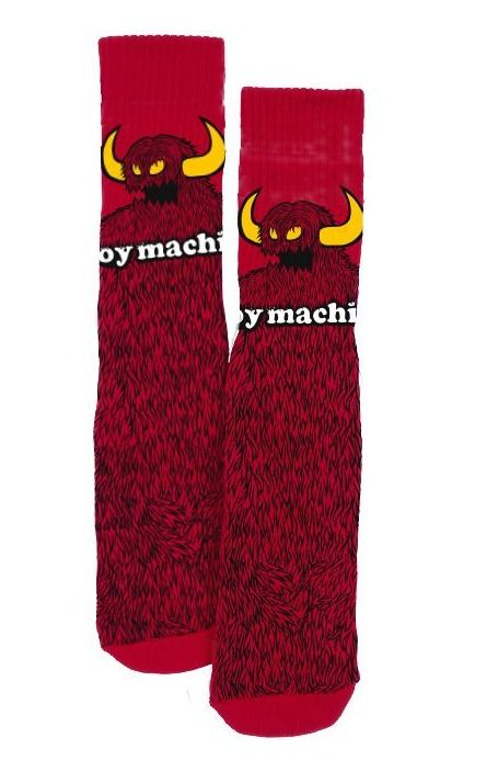 Toy Machine Socks Furry Red