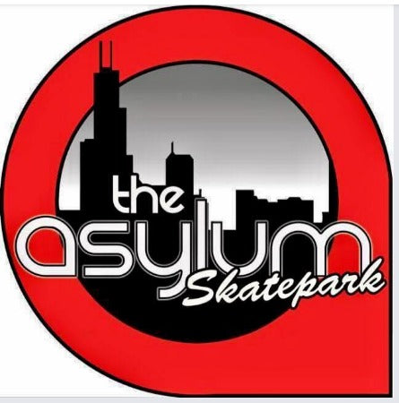 Asylum Skatepark Logo Sticker 3 inch